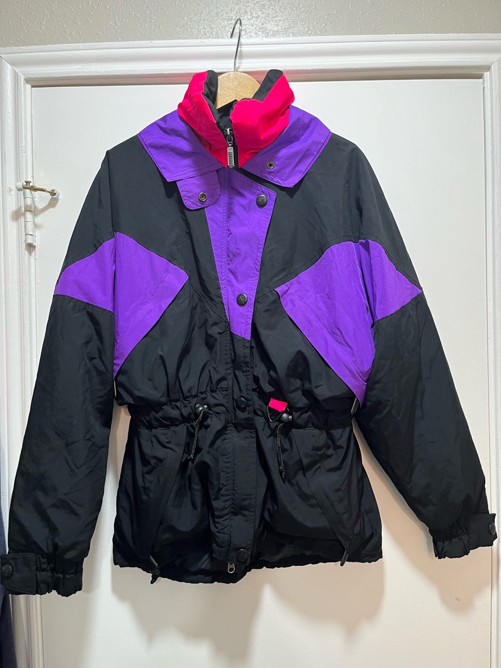 Vintage Havoc G5  Retro Ski Jacket 80s 90s Rad Purple Hot Pink Black Small
